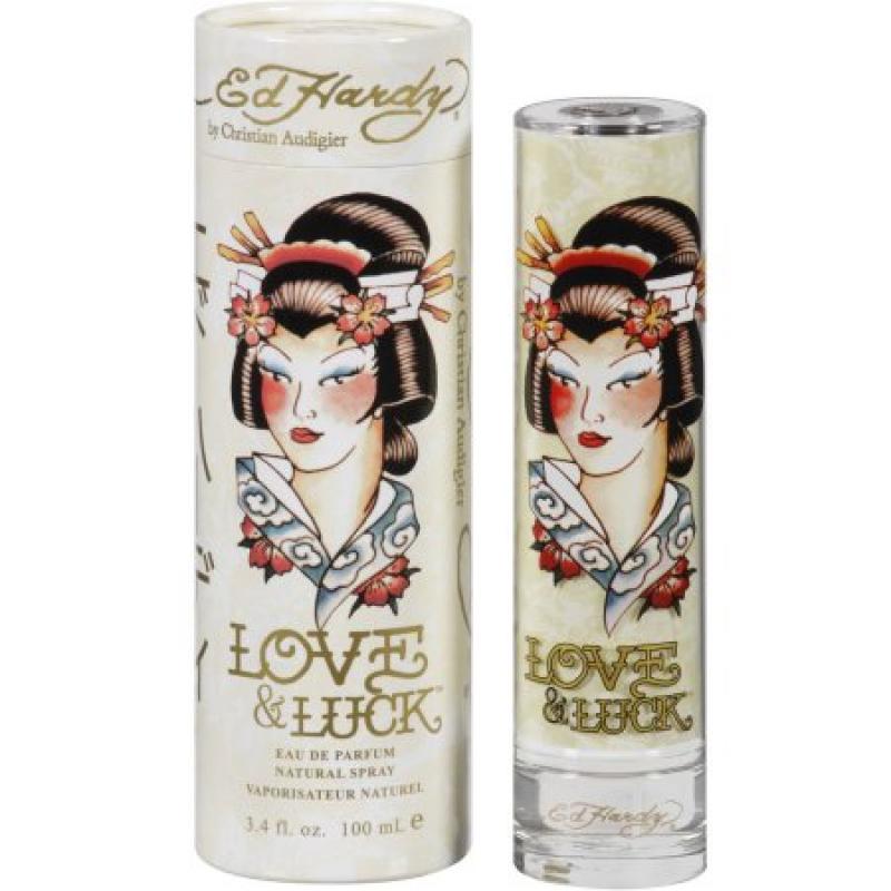Ed Hardy Love & Luck Eau de Parfum Spray for Women, 3.4 fl oz
