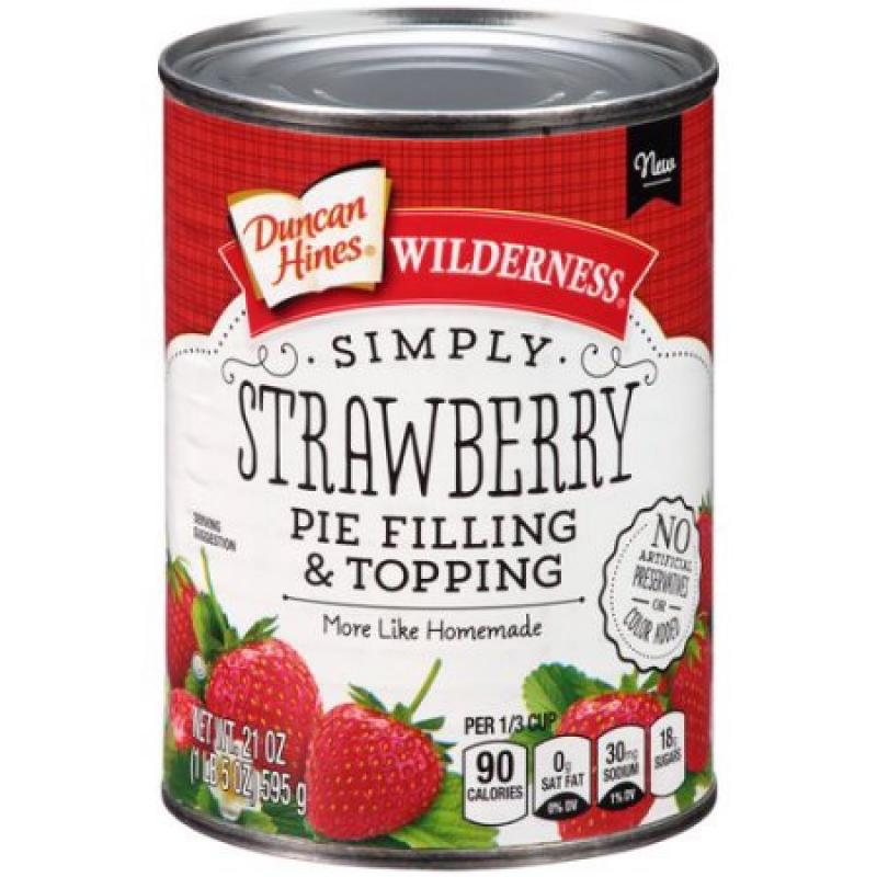 Wilderness® Simply Strawberry Pie Filling & Topping 21 oz. Can
