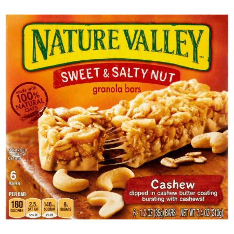 Nature Valley™ Cashew Sweet & Salty Nut Granola Bars 6 ct Box
