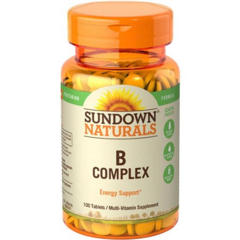 Sundown Naturals B Complex Dietary Supplement, 100 count