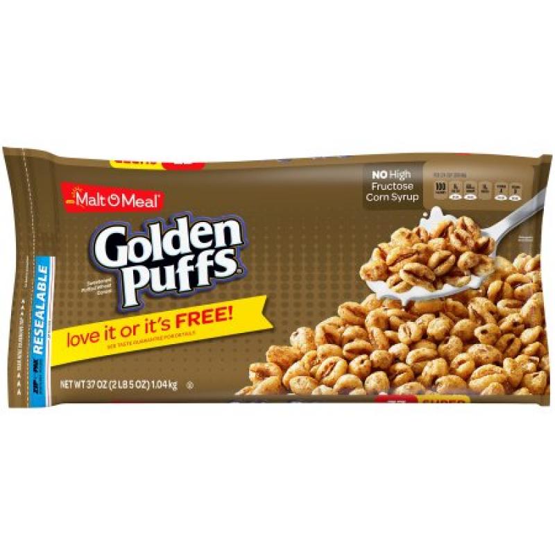 Malt-O-Meal Golden Puffs Cereal, 37 oz