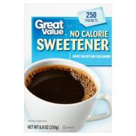 Great Value No Calorie Sweetener, 250 count, 8.8 oz