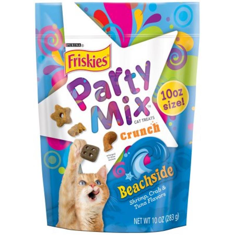 Purina Friskies Party Mix Crunch Beachside Cat Treats 10 oz. Pouch