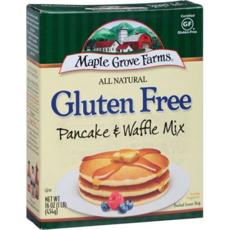 Maple Grove Farms of Vermont All Natural Gluten Free Pancake & Waffle Mix, 16 oz (Pack of 8)