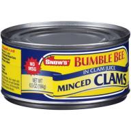 Snow&#039;s Bumble Bee Minced Clams, 6.5 OZ
