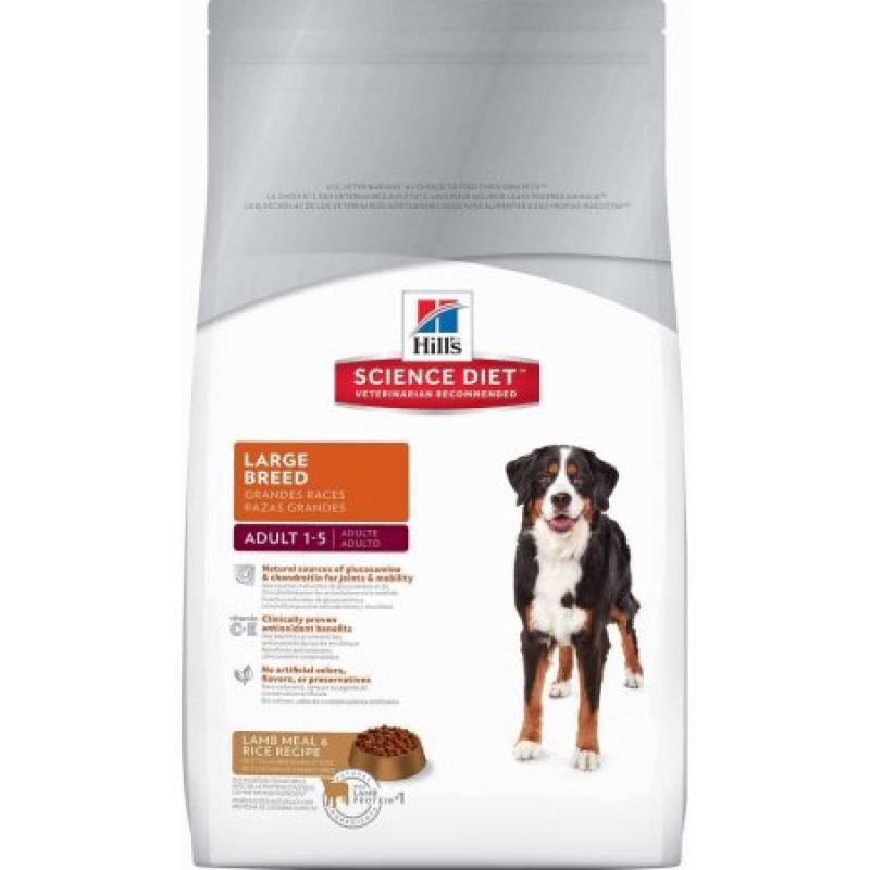 Hill&#039;s Science Diet Adult Large Breed Lamb Meal & Rice Recipe Dry Dog Food, 33 lb bag