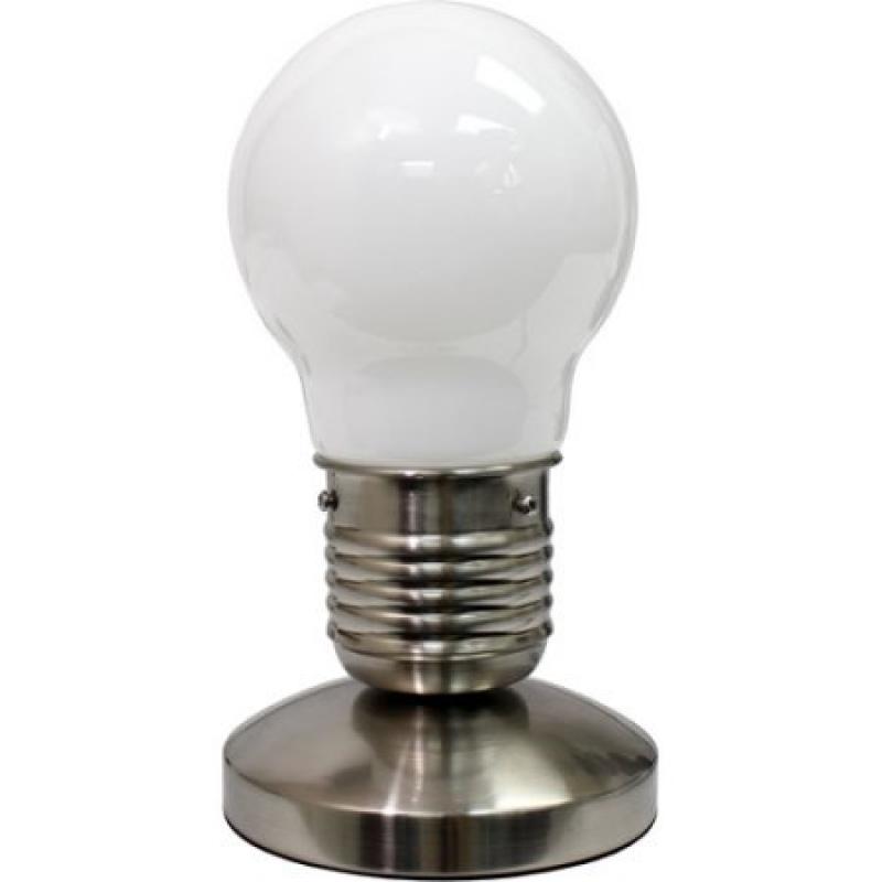 Simple Designs Edison Style Minimalist Idea Bulb Mini Touch Desk Lamp