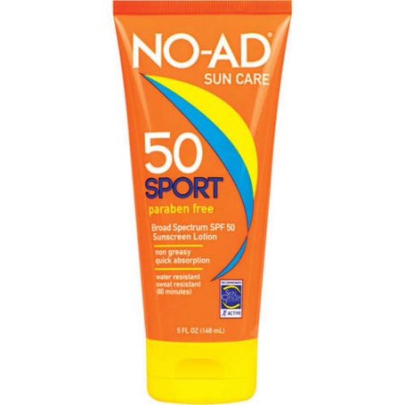 NO-AD Sun Care Sport Sunscreen Lotion, SPF 50, 5 fl oz