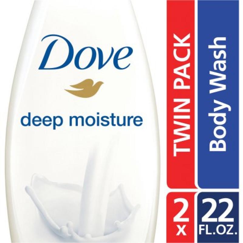 Dove Deep Moisture Body Wash, 22 oz, Twin Pack