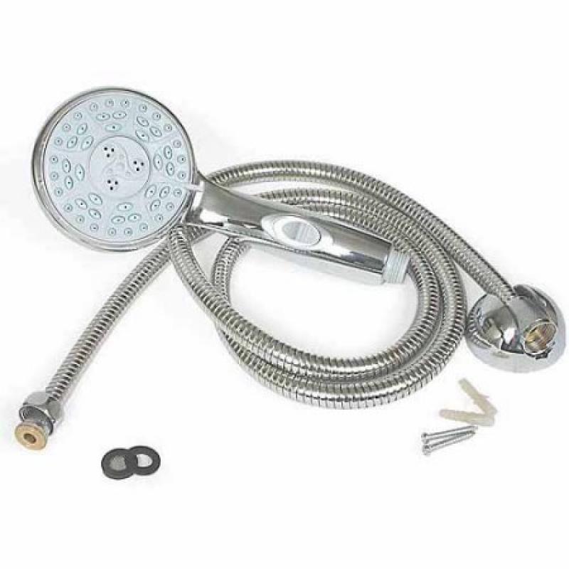 Camco Shower Head Kit, Chrome with On/Off Switch