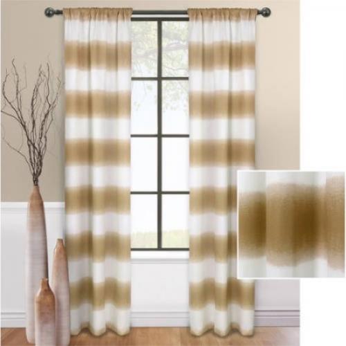Mainstays Fading Stripe Curtain, Set of 2