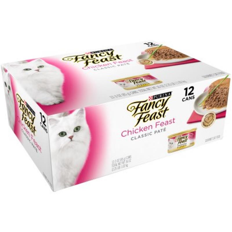 Purina Fancy Feast Classic Chicken Feast Collection Cat Food 12-3 oz. Cans