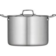 Tramontina 12-Qt Tri-Ply Clad Stock Pot with Lid, Stainless Steel