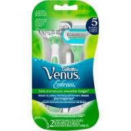Gillette Venus Embrace Women&#039;s Disposable Razors, 2 count