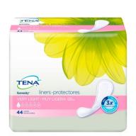 TENA Incontinence Liners for Women, Very Light, Long, 44 count