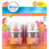 Febreze NOTICEables with Gain Island Fresh/Tropical Sunrise Scented Oil Air Freshener Refills, 0.87 fl oz, 2 count