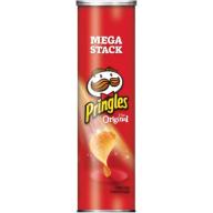 Pringles Potato Crisps Chips Mega Stack, Original, 6.8 Oz