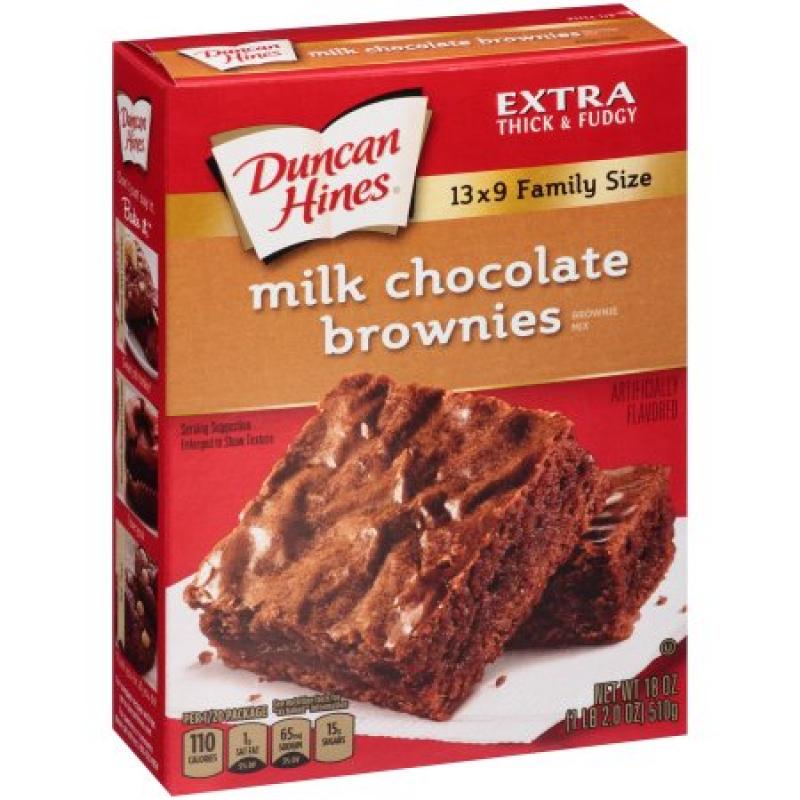 Duncan Hines® Milk Chocolate Brownies Brownie Mix 18 oz. Box