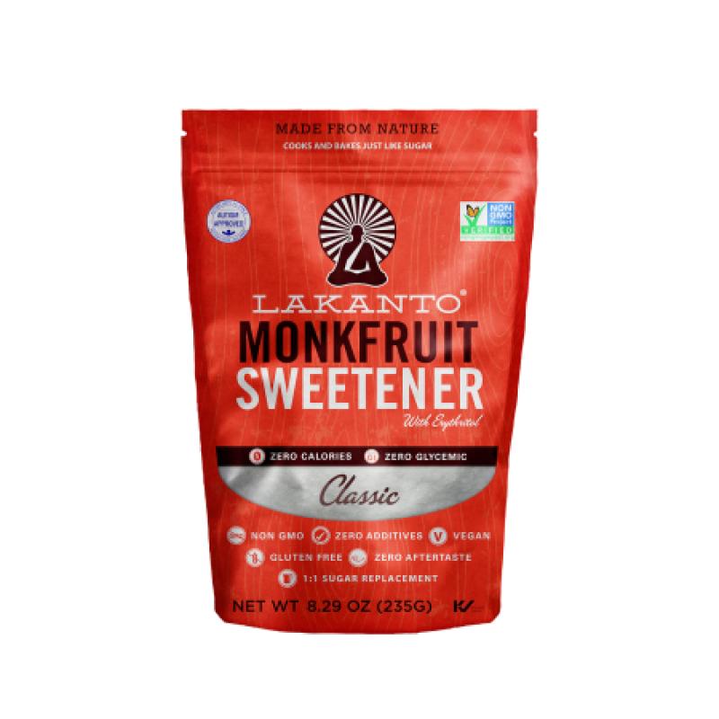 Lakanto Monkfruit Sweetener, Classic, With Erythritol, 8.29 Oz