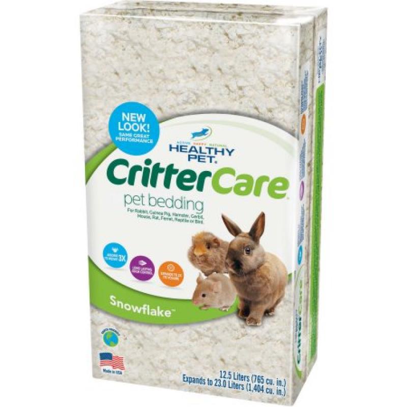 Critter Care Snowflake Bedding for Small Animals, 23L