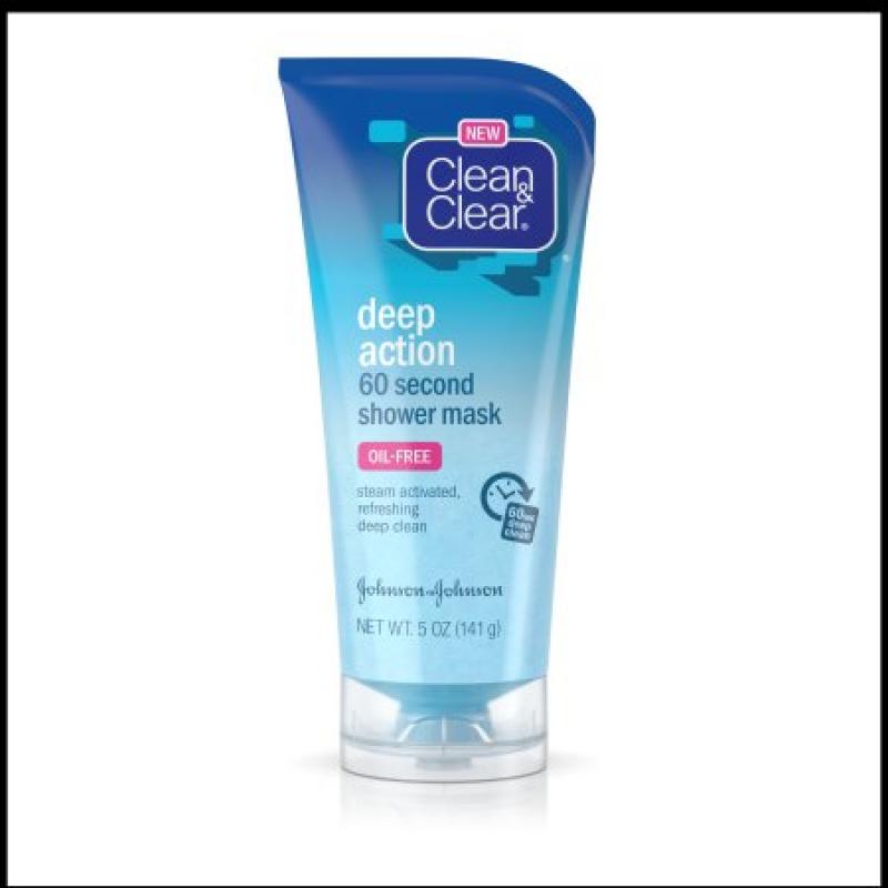 Clean & Clear Deep Action 60-Second Shower Mask, 5 Oz