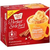 Duncan Hines® Perfect Size for One® Sunrise Cinnamon Coffee Cake Mix 4-2.58 oz. Box