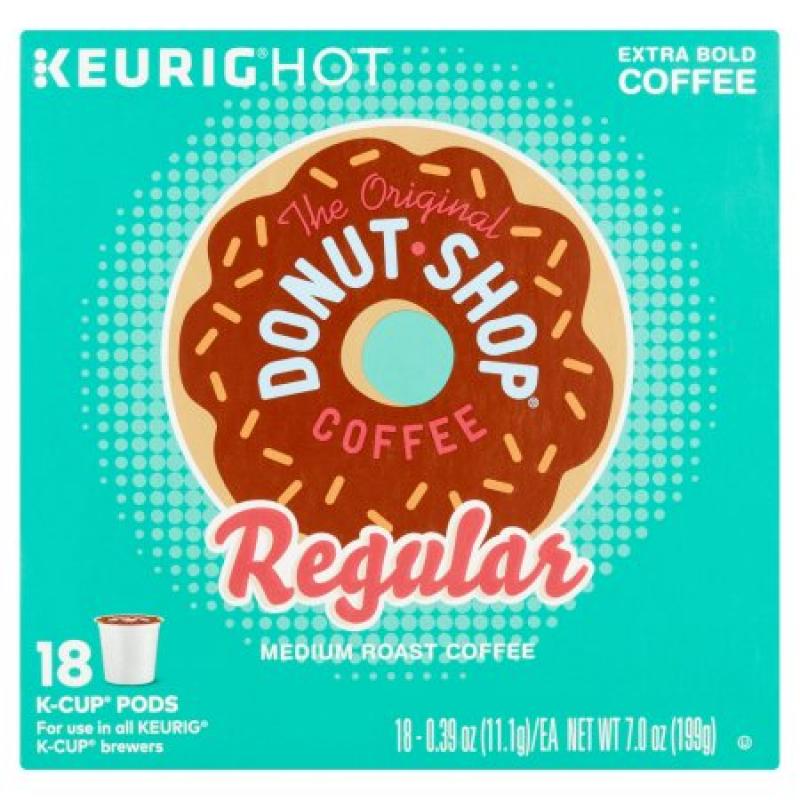 The Original Donut Shop Keurig Hot Regular Medium Roast Coffee 18 x 0.39oz (7.0oz)