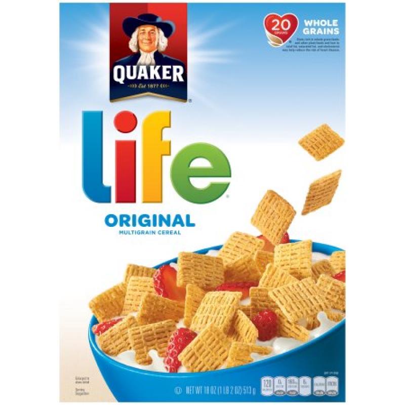 Life Multigrain Cereal, Original, 18 Oz