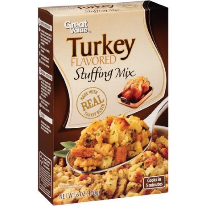 Great Value Turkey Flavored Stuffing Mix, 6 oz