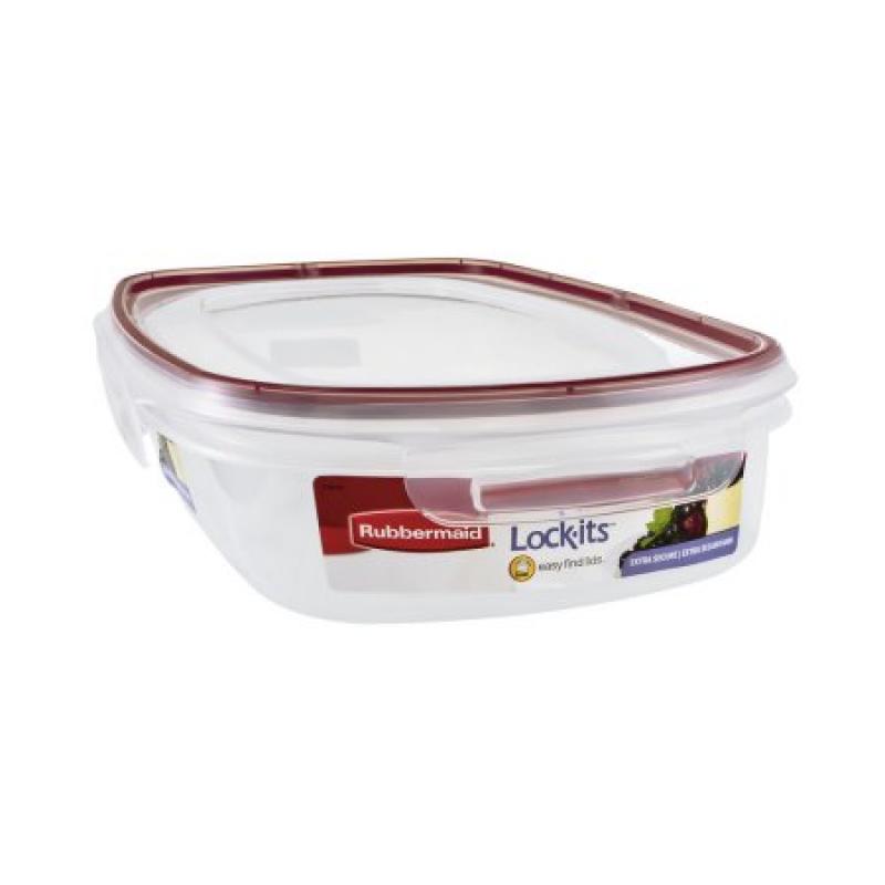 Rubbermaid Lock Its 1.5-Gallon Rectangle Canister with Lid