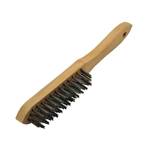 WIRE BRUSH/WOOD HDL W/SCRA