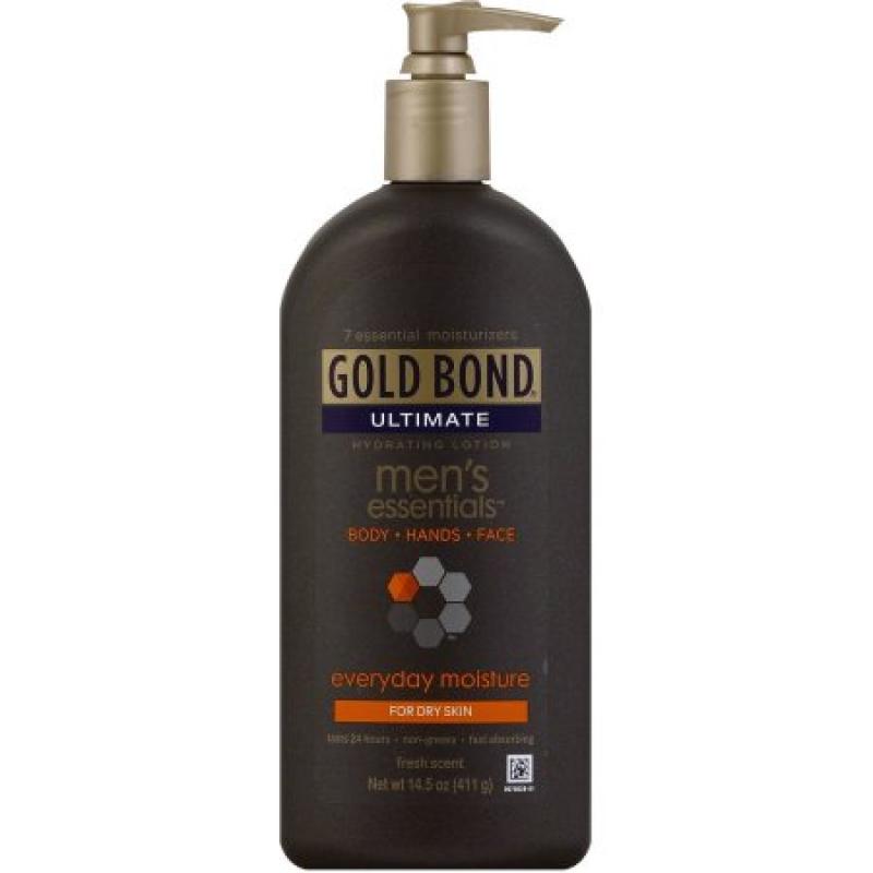 Gold Bond Ultimate Men&#039;s Essentials Everyday Moisture Hydrating Lotion, 14.5 oz