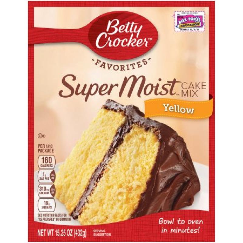 Betty Crocker Super Moist Cake Mix Yellow 15.25 oz Box