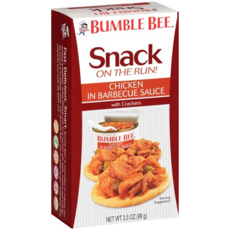 Bumble Bee® Snack On The Run! Chicken in Barbecue Sauce with Crackers Kit 3.5 oz. Box