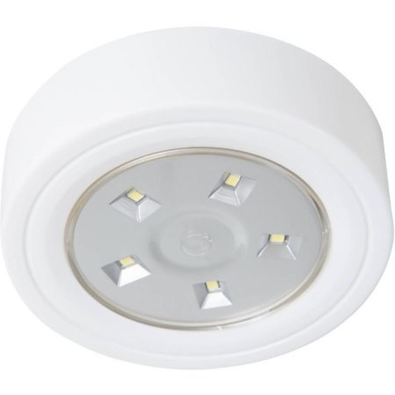 Lavish Home 5 LED Portable Puck and Ceiling Light with Remote Control