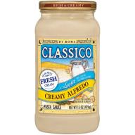 Classico Pasta Sauce Creamy Alfredo Light, 15 Oz