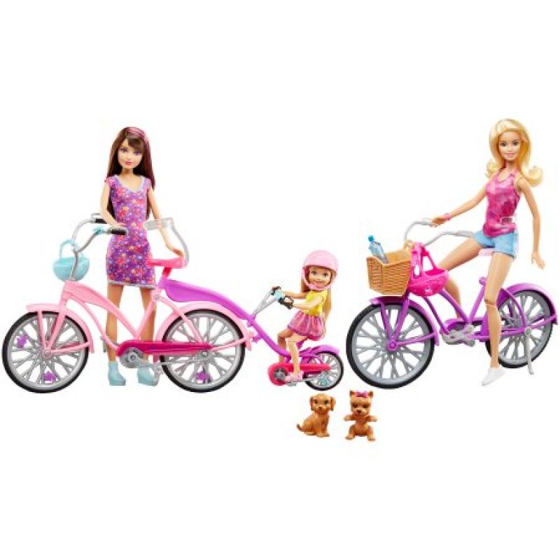 Barbie Camping Fun Dolls, Bikes & Accessories Gift Set