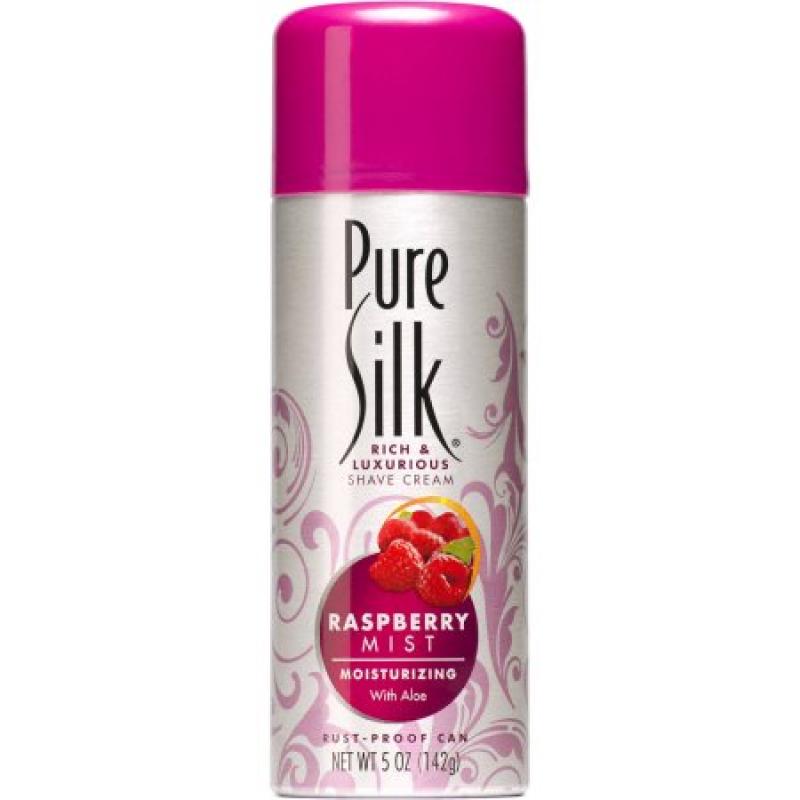 Pure Silk Raspberry Mist Shave Cream for Women, 5 OZ