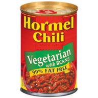 Hormel Vegetarian w/Beans 99% Fat Free Chili, 15 oz