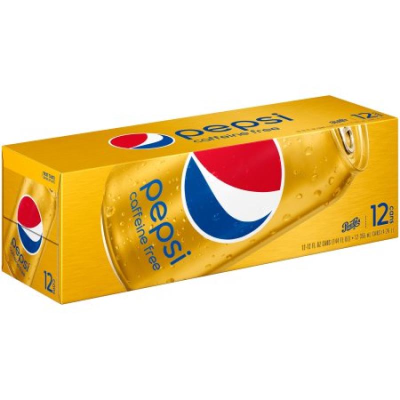 Pepsi Caffeine Free Soda, 12 Fl Oz, 12 Count