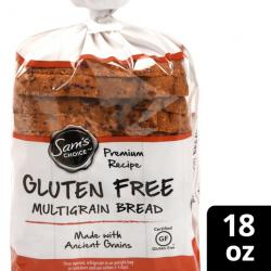 Sam's Choice Gluten Free Multigrain Bread, 18 oz, 14 Count