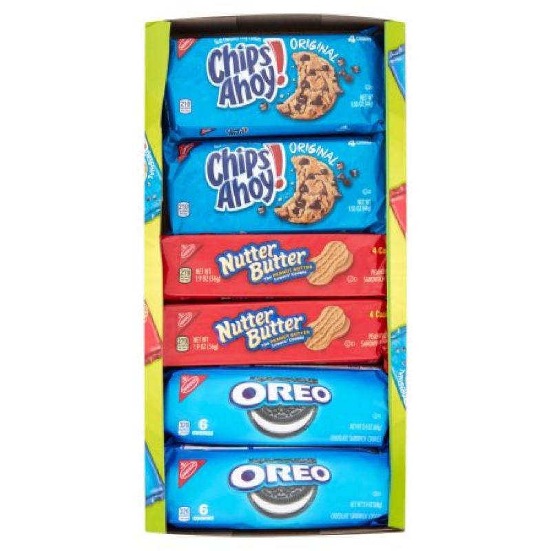 Nabisco Chips Ahoy!/Nutter Butter/Oreo Cookies Variety Pack, 12 count, 23.4 oz