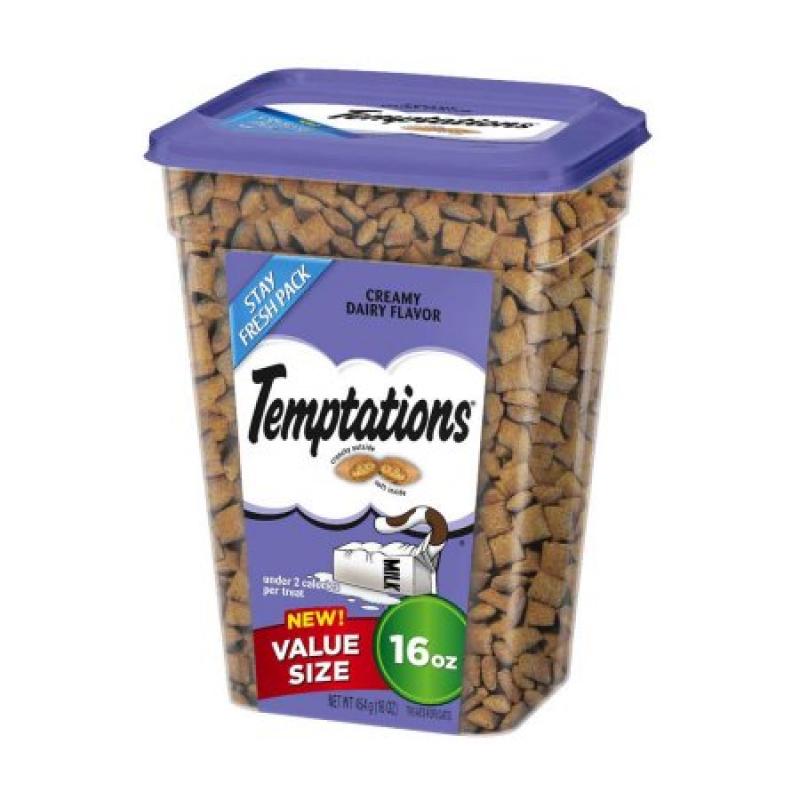 TEMPTATIONS Classic Treats for Cats Creamy Dairy Flavor 16 Ounces