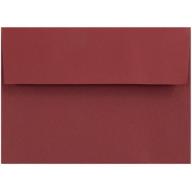 JAM Paper 4 Bar/A1 3-5/8" x 5-1/8" Recycled Parchment Paper Invitation Envelope, Pink Ice, 25pk