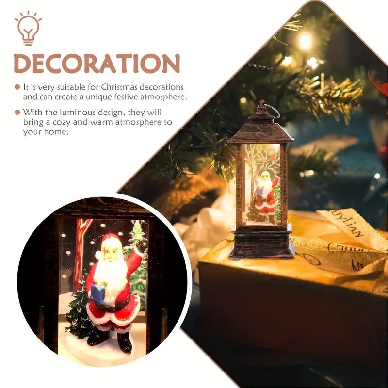 3pcs Festive Retro Christmas Candle Lights Set, Desktop Decor, Party Layout Prop, LED Tea Lights With Santa, Elk, Snowman Patterns, Fireless, Battery Operated, Energy Efficient, Christmas Party Decorations, Holiday Home Deco