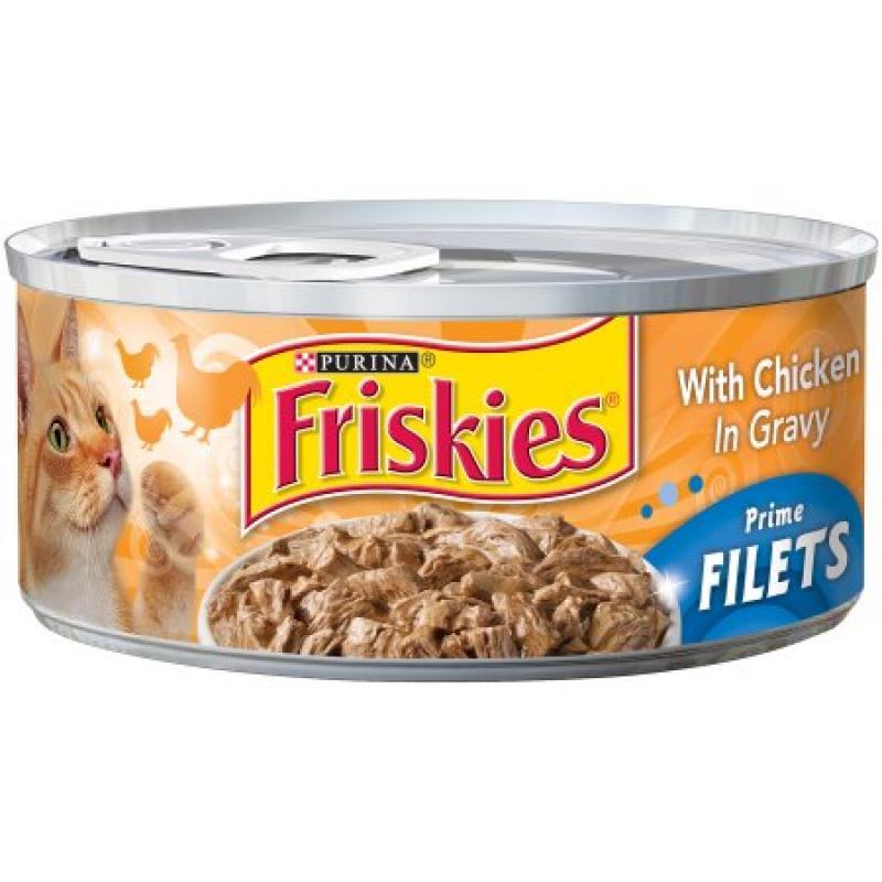 Purina Friskies Prime Filets with Chicken in Gravy Cat Food 5.5 oz. Can