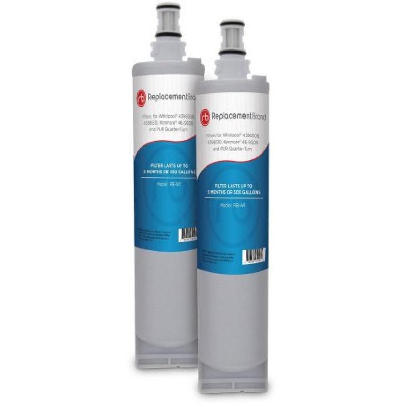 Whirlpool 4396508, 4396510 Comparable Refrigerator Water Filter, 2pk