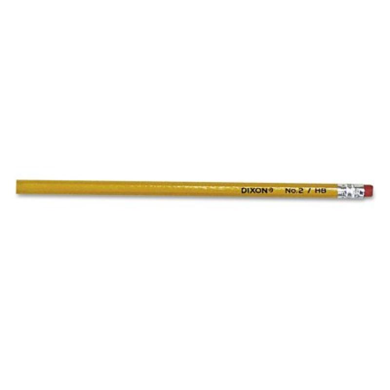 Dixon Woodcase Pencil, HB #2 Lead, Yellow Barrel, 144-Pack