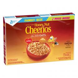 (2 Pack) Honey Nut Cheerios Cereal Family Size