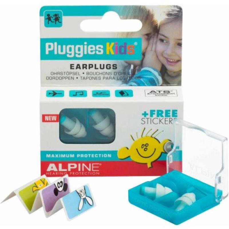 Alpine Pluggies Kids Earplugs, 1 pr